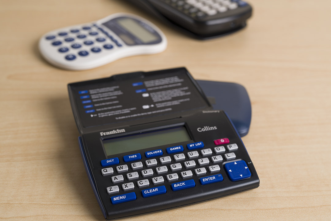 Electronic dictionary and calculators