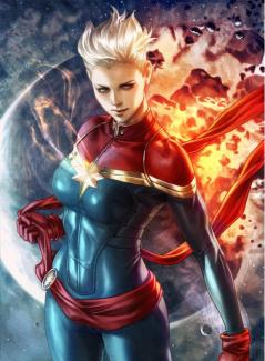 Image of Captain Marvel super hero