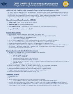 COMPASS Recruitment Announcement COMPASS Recruitment Announcement